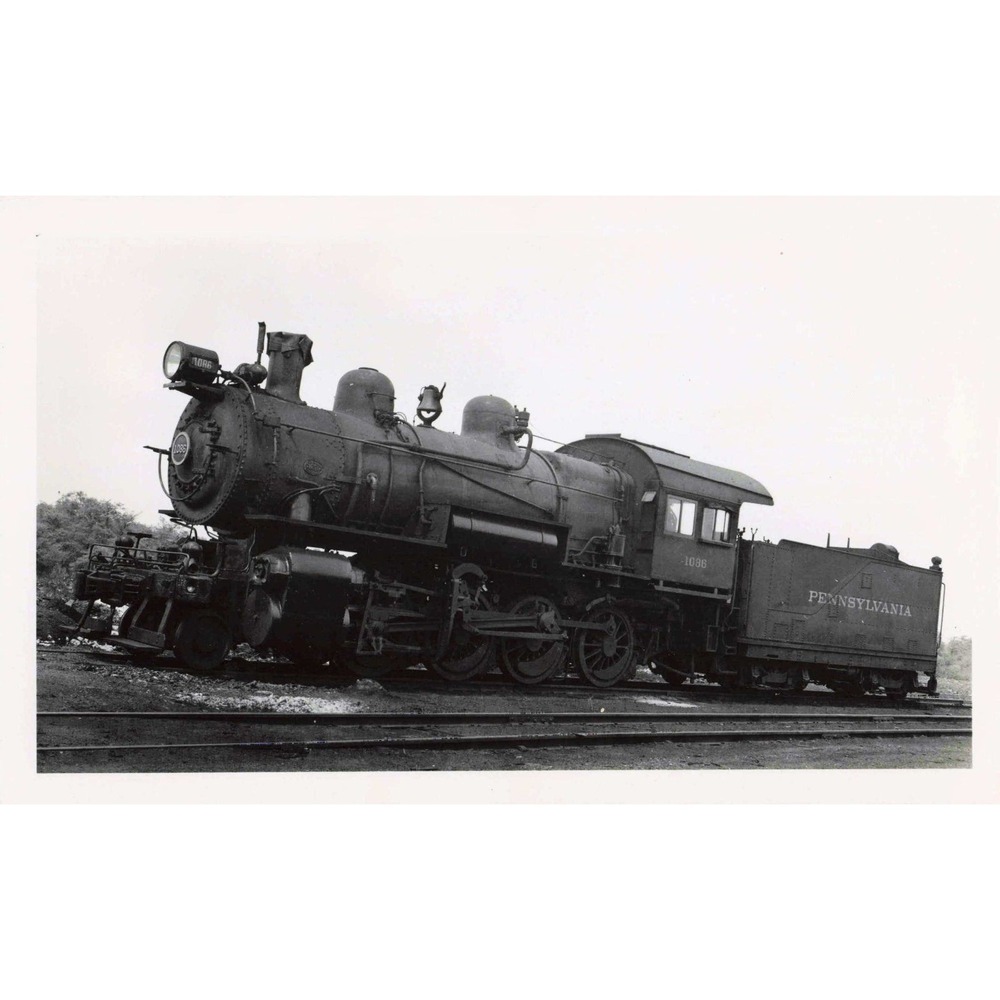 PRR Pennsylvania Railroad 2-8-0 #1086 Steam Locomotive Camden NJ 1939 Photo